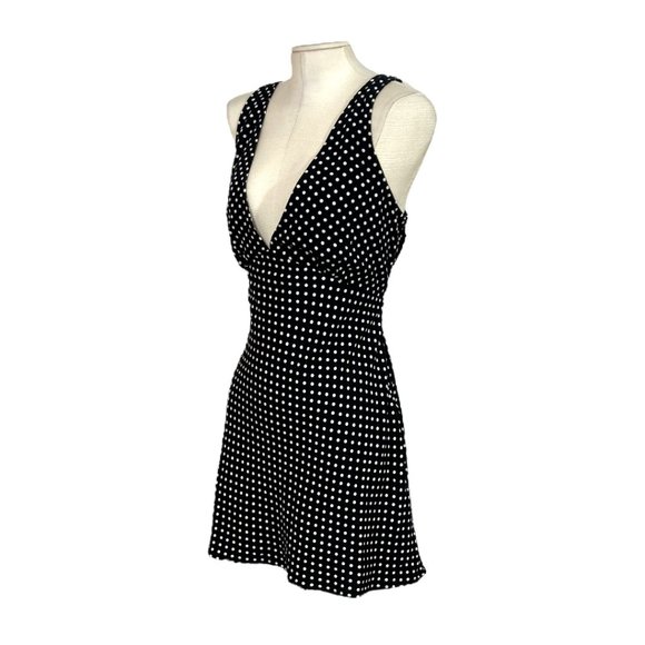 Princess Polly Dresses & Skirts - Princess Polly Nelli Mini Dress Polka Dot Black US 10 New